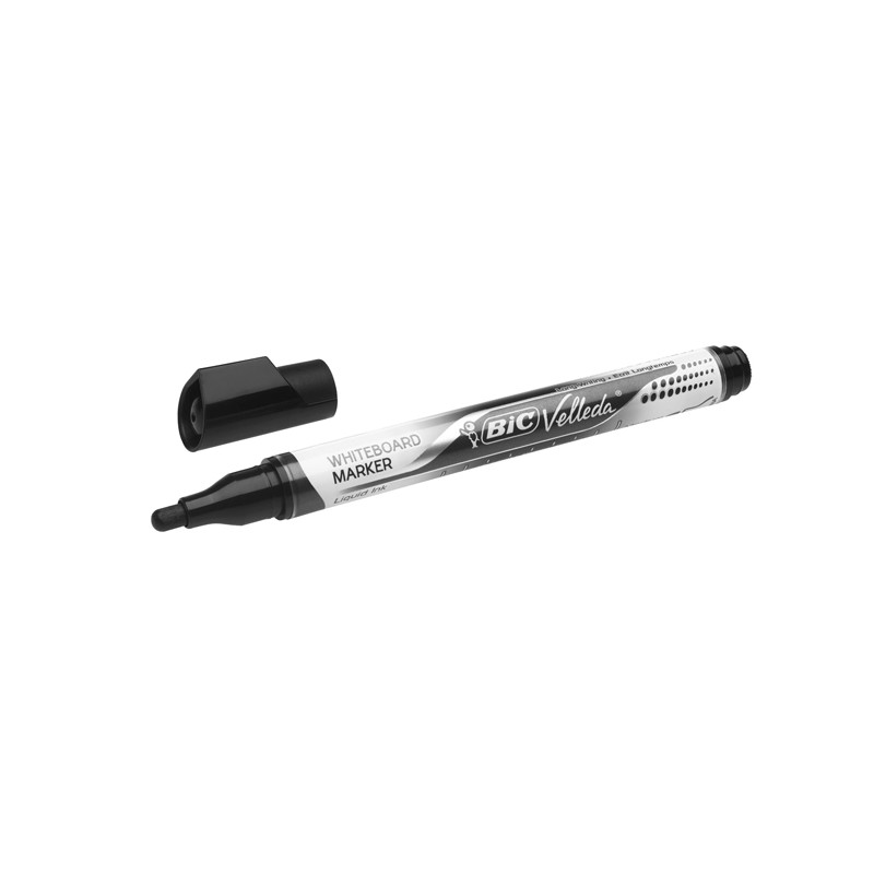 Marcatori P.tonda 1 Pz Nero Whiteboard Velleda Liquid Ink Pocket Bic