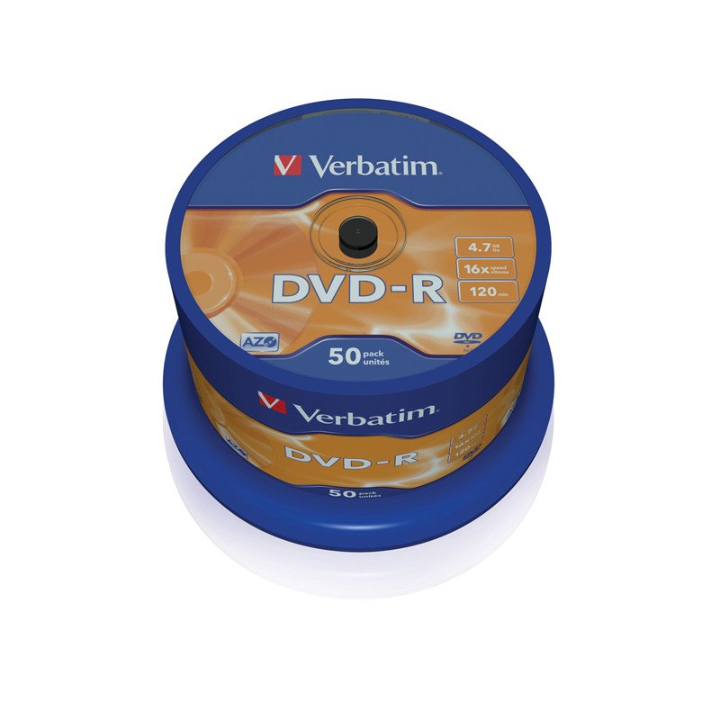 Dvd-r Verbatim 4,7gb 16x 50pz 43548