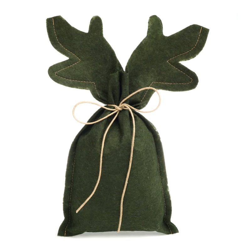 Sacchetto Vivant Renna Reindeer 28cmx21,5cm 69 Dark Green 5423f.2822.69