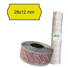 Etichette 26x12 Giallo Printex Onda