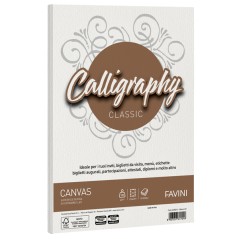 Carta Calligraphy Canvas 100gr A4 50fg Bianco