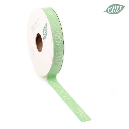 Nastro Vivant Pasqua Cotton Easter 5457 20mtx15mm 65 Verde Emerald