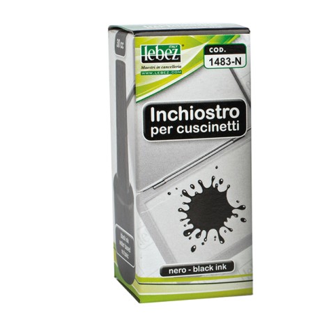 Inchiostro Nero 30ml Art.1483 S/olio X Cuscinetti Lebez