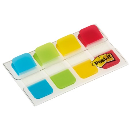 Dispenser 40 Segnapagina Post-it Index Strong Mini 676 Classici 15,8x38mm