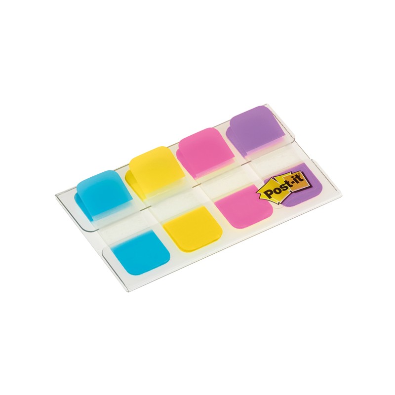 Dispenser 40 Segnapagina Post-it  Index Strong Mini 676 Vivaci 15,8x38mm