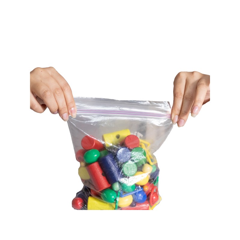 100 Sacchetti Zip 25x35cm Plastica 45mic.