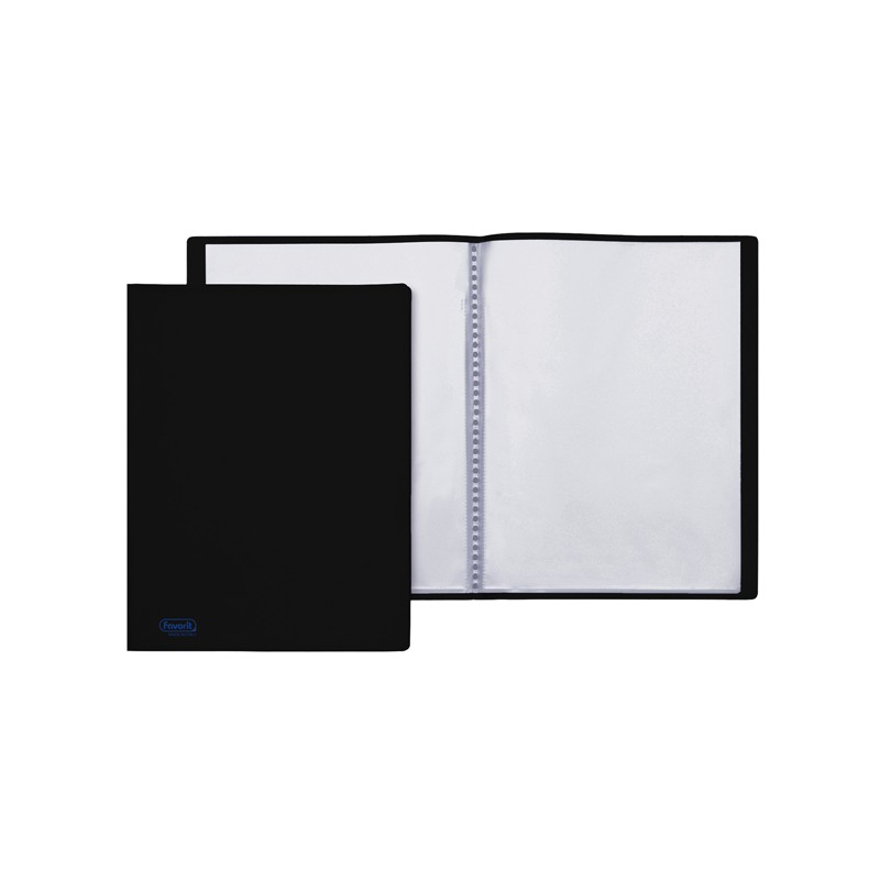 Portalistini Sviluppo - Liscio - Ppl - 22x30 Cm - 40 Buste - Nero - Favorit