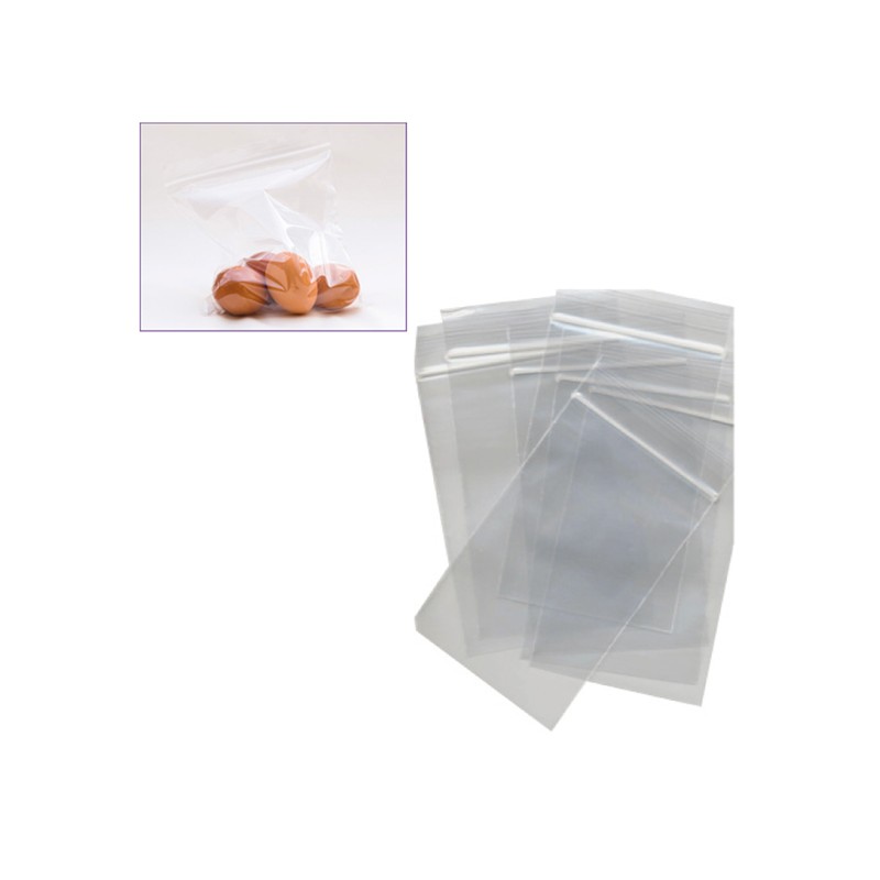 100 Sacchetti Zip 30x40cm Plastica 45mic.