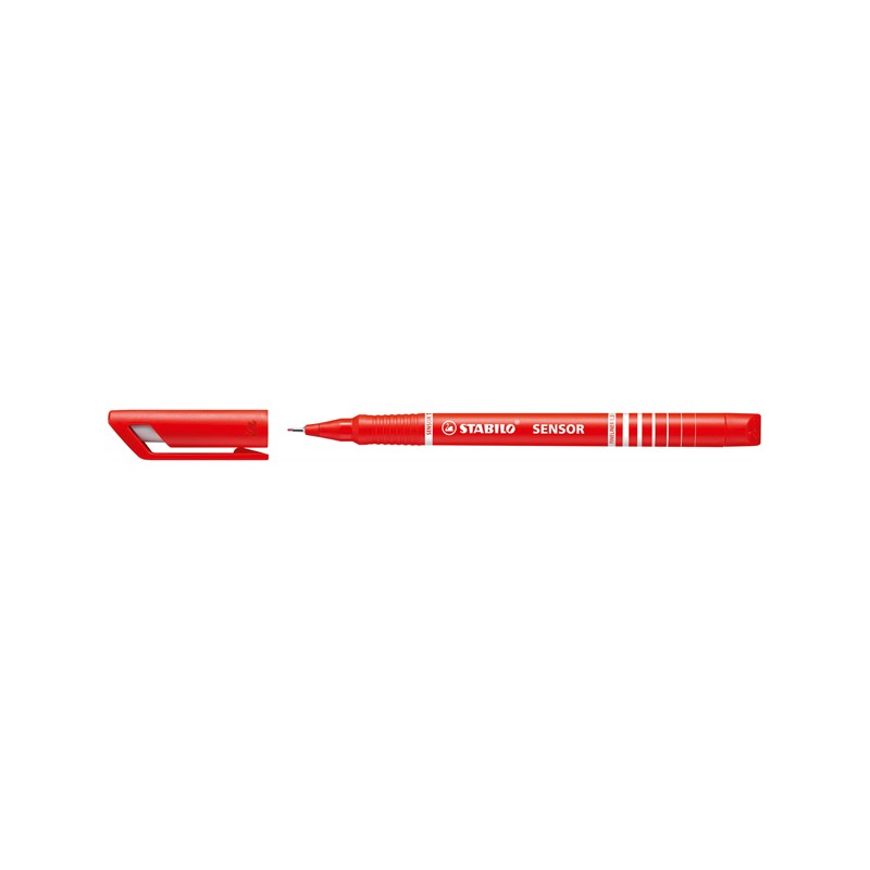 Fineliner Stabilo Sensor Punta 0.3mm Rosso