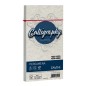 25 Buste Calligraphy Pergamena 11x22cm 90gr Perla 10