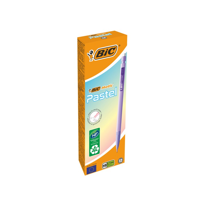 Portamine Bic Matic Pastel Hb 0,7 Mm Conf.12 Pezzi