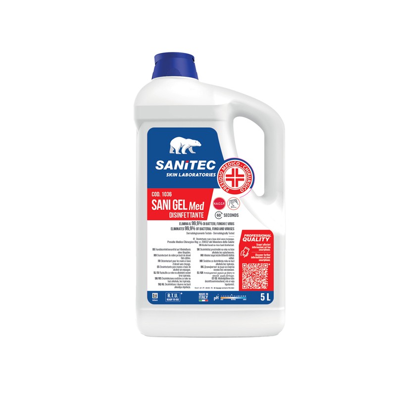 Sani Gel Med Igienizzante Mani 5lt Sanit