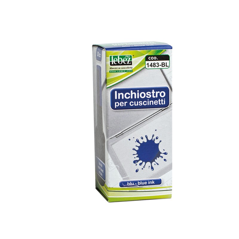 Inchiostro Blu 30ml Art.1483 S/olio X Cuscinetti Lebez