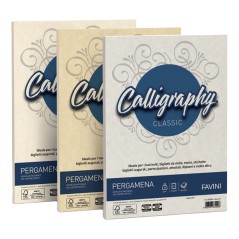 Carta Calligraphy Pergamena 90gr A4 50fg Crema 05 Favini A692204