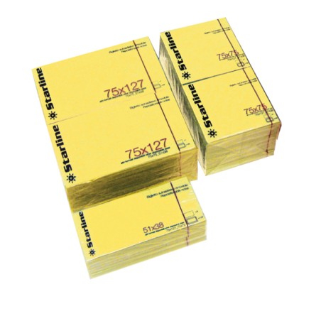 Post-it Giallo 75x125mm Cf.12pz. 100fg 70gr Starline