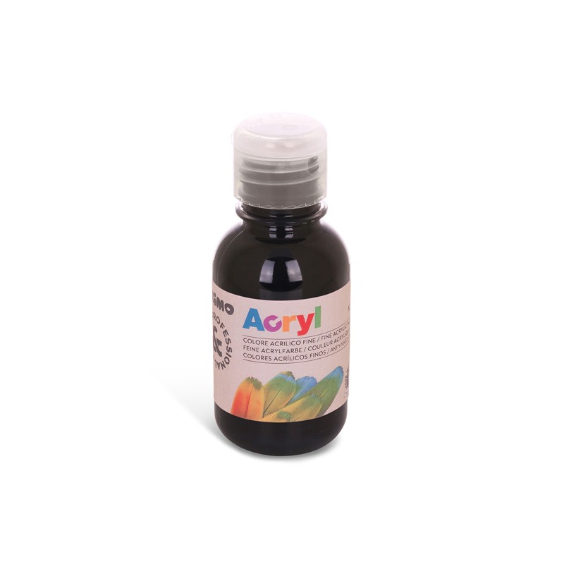 Colore Acrilico Fine Bottiglia Da 125ml Nero 402ta125800 1/6