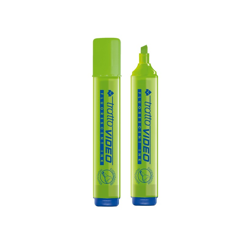 Evidenziatore Tratto Video Verde Lime