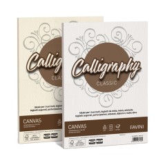 Carta Calligraphy Canvas 200gr A4 50fg Bianco 01 A690314