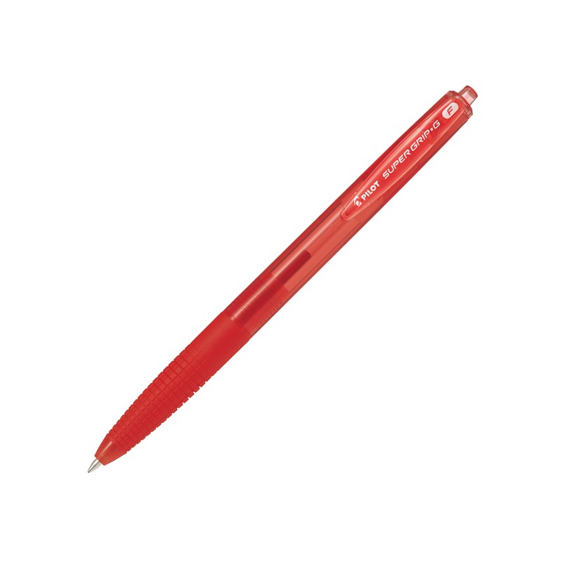 Penna A Scatto Supergrip G Punta F 0,7mm Rosso Pilot