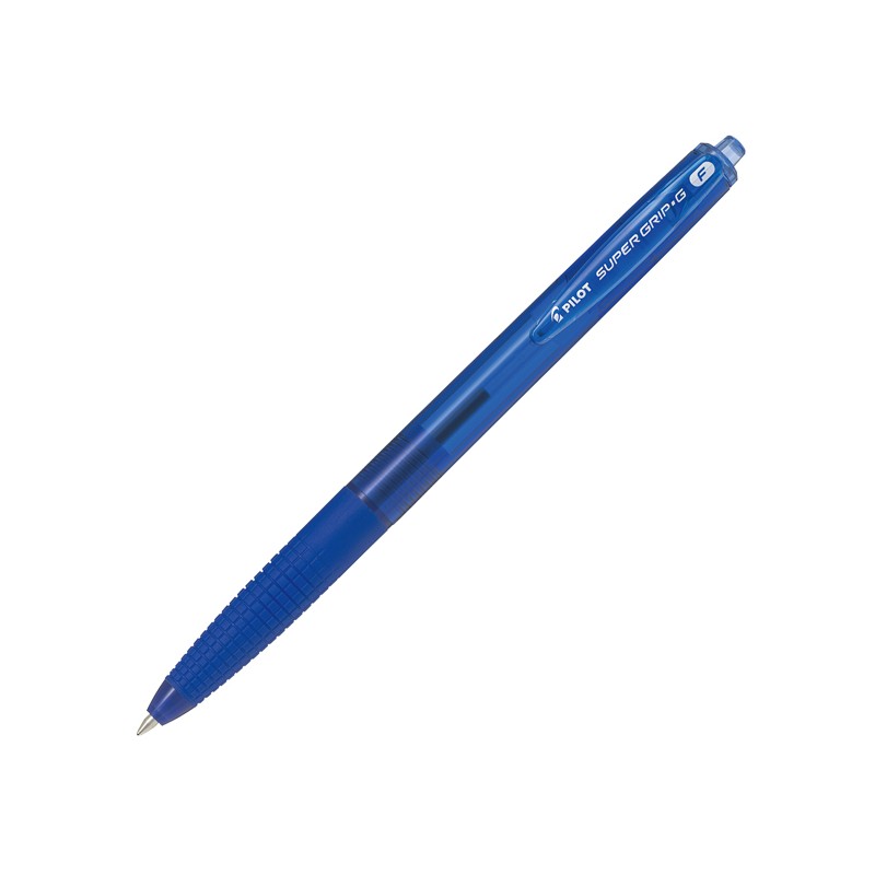 Penna A Scatto Supergrip G Punta F 0,7mm Blu Pilot