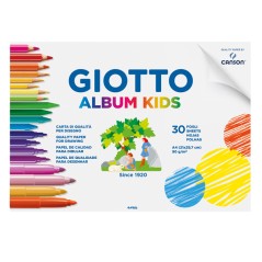 Album Kids 5+ F.to A4 90gr 30fg Giotto