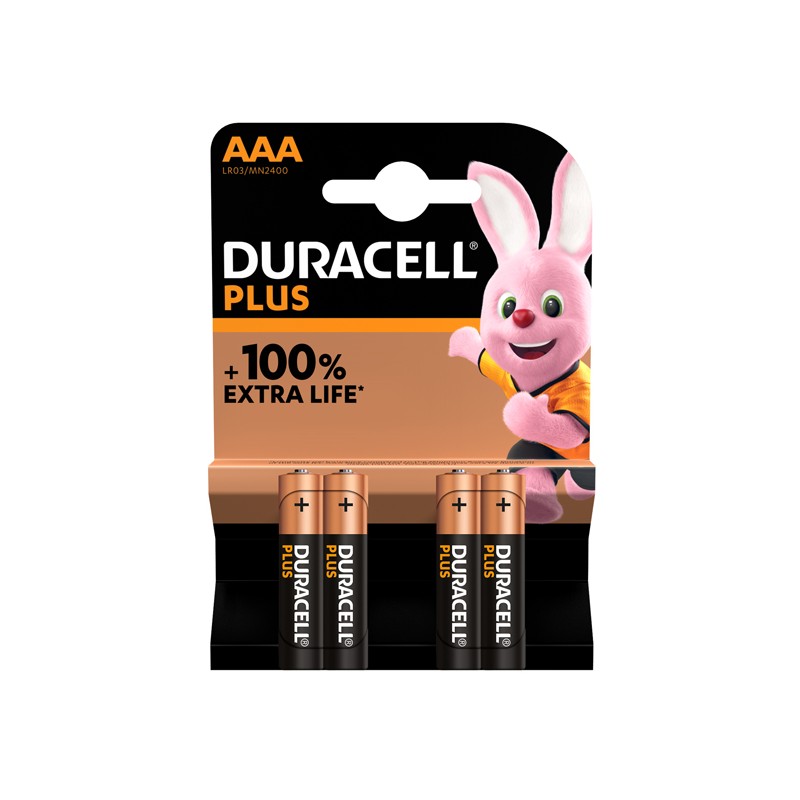 Bl. Pile Duracell Plus Ministilo 4pz Aaa1.5v Lr03 -mn2400