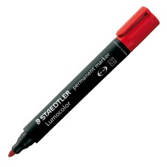 Marcatore Lumocolor Permanent 352 Rosso P.tonda Staedtler