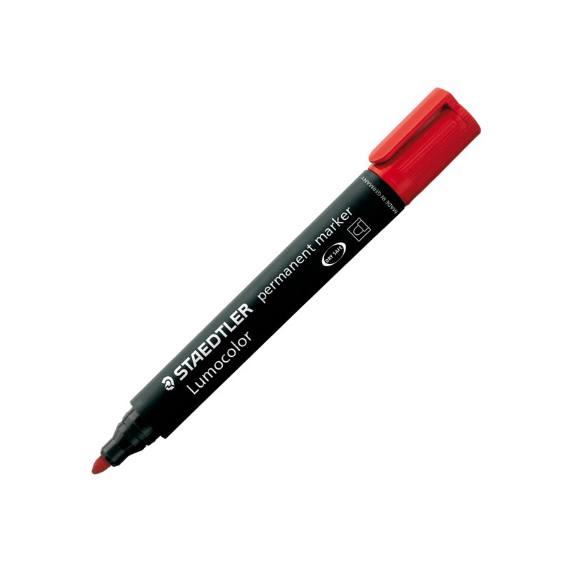 Marcatore Lumocolor Permanent 352 Rosso P.tonda Staedtler