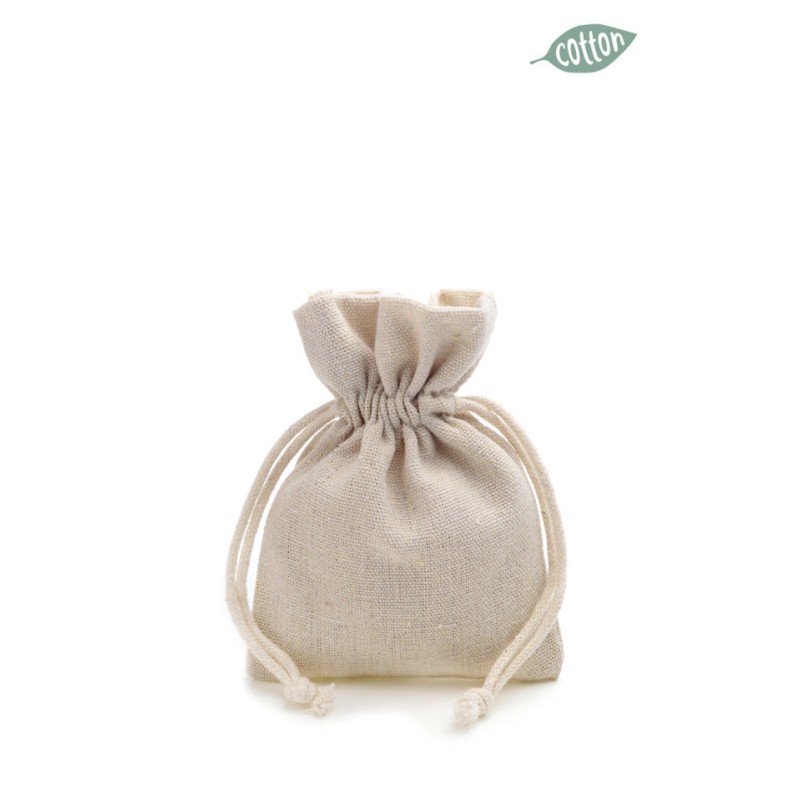 Sacchetto Cotton Deluxe Flatbag 12x9cm 72 Natural 2303f