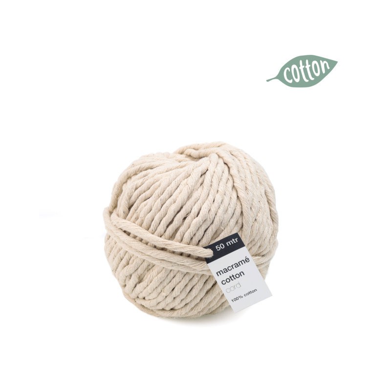 Macrame Cord 1059 50mt. X Diam.5mm 70 Crème/ivory