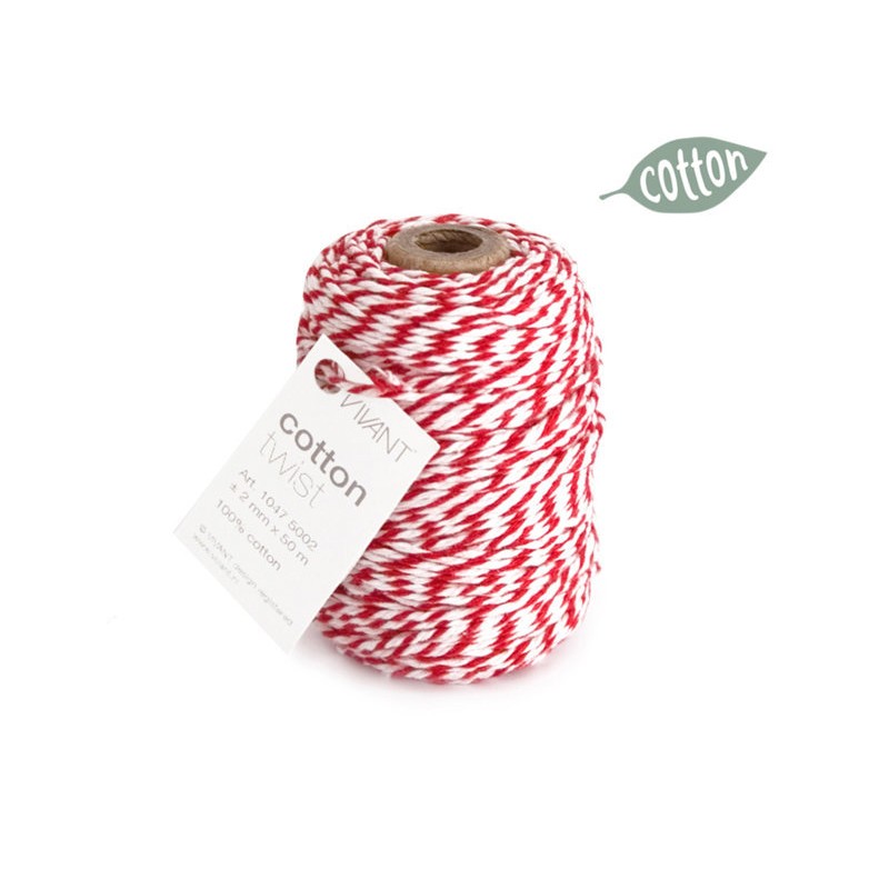 Cotton Twist 1047 Cord 50mt Ø2mm 20 Red