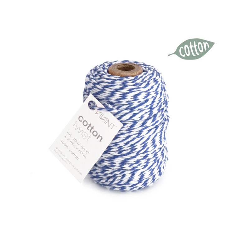 Cotton Twist 1047 Cord 50mt Ø2mm 47 Royal Blu