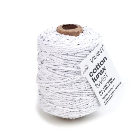 Cotton Lurex 1050 Cord 50m/Ø2mm 00 White