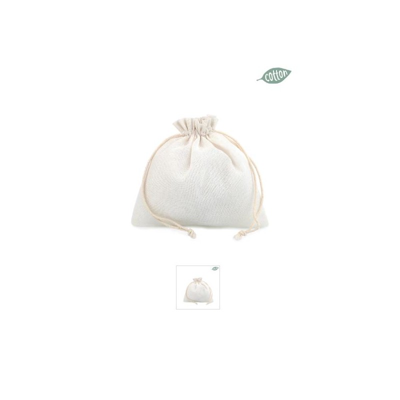 Sacchetto Basic Cotton 2019f Flatbag 9x9cm 70 Creme