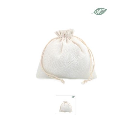 Sacchetto Basic Cotton 2019f Flatbag 9x9cm 70 Creme